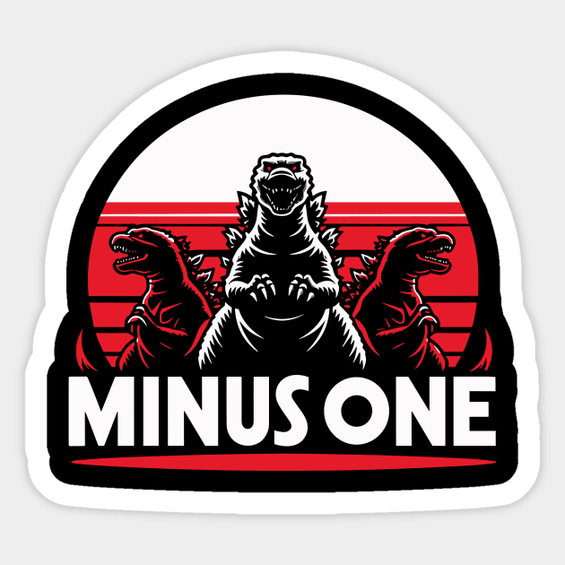 godzilla minus one Sticker by Rizstor